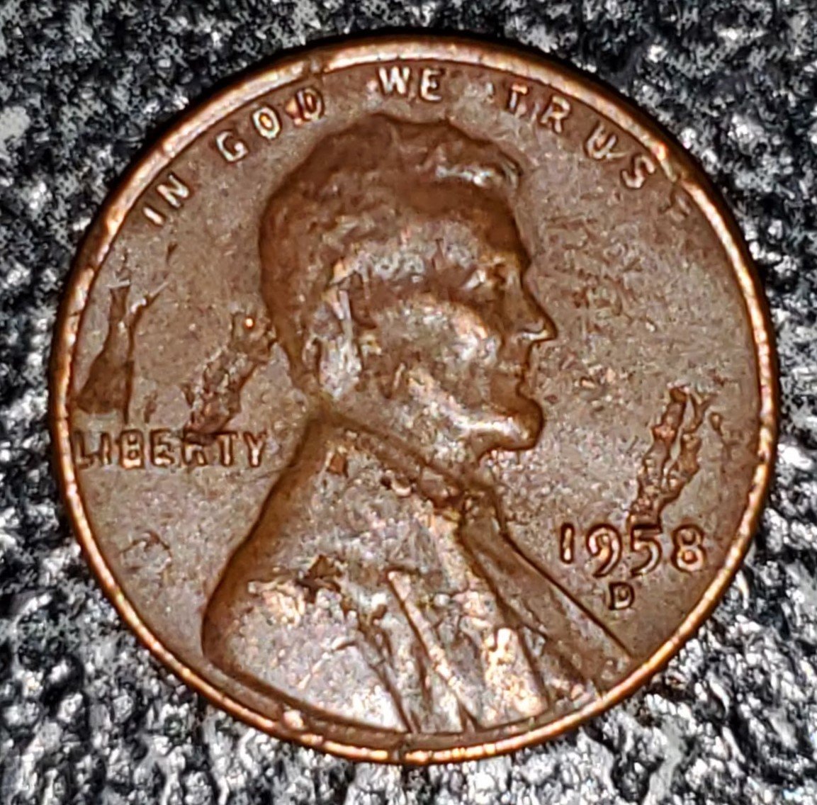 1958-Lincoln-Penny-With-Craters